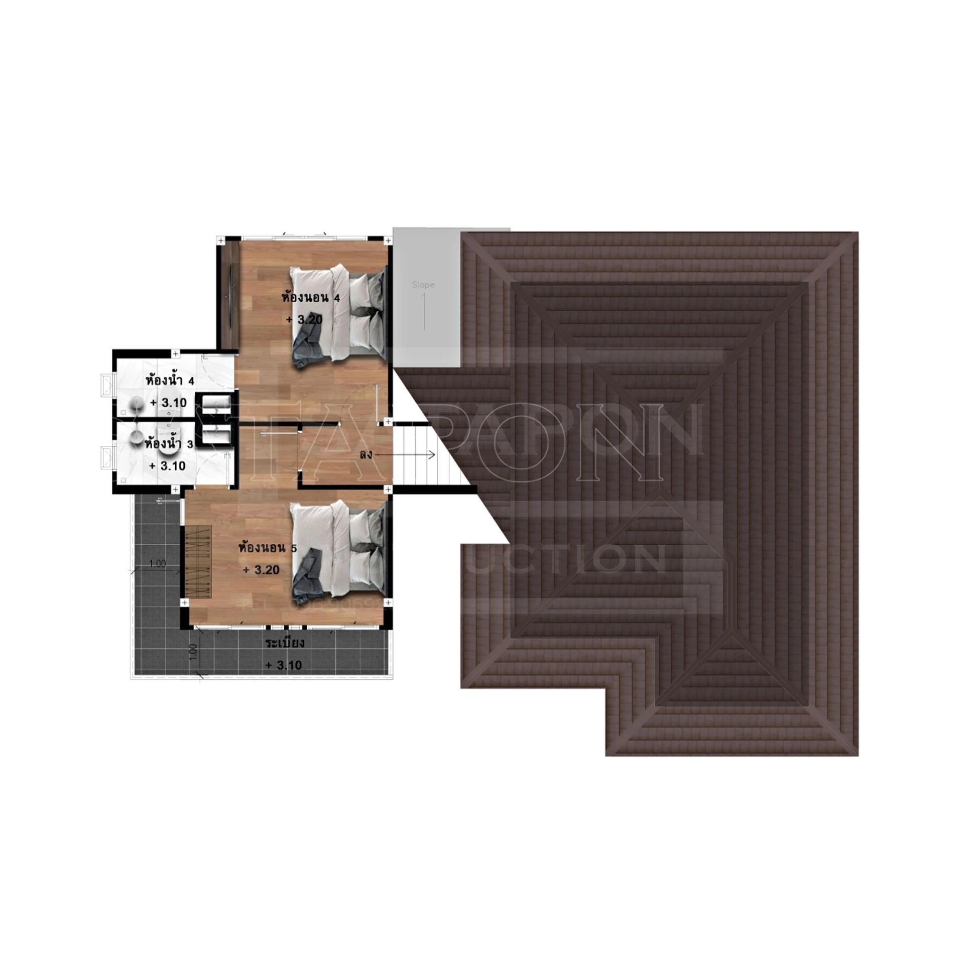 ModernThai04-แปลนชั้น2